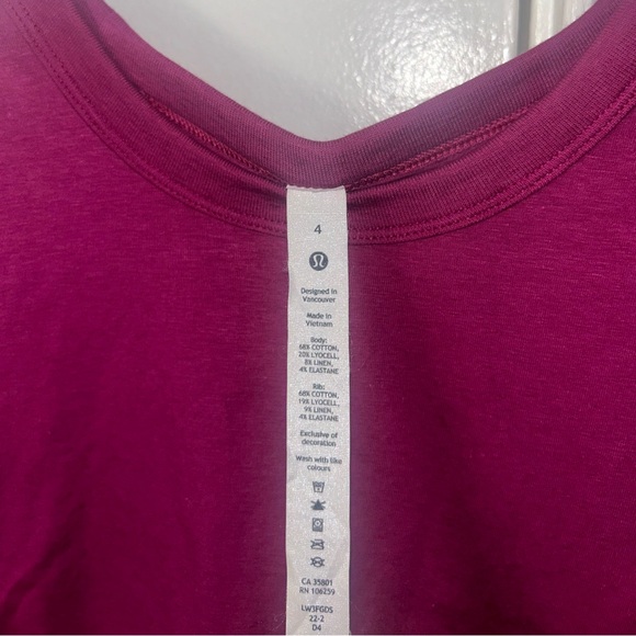 Lululemon Cropped Tee - Picture 2 of 3